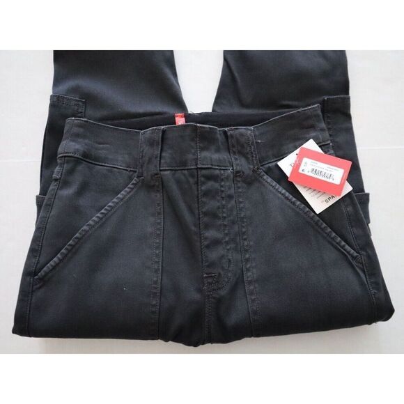 Spanx 20311Q Women's Sz XS Washed Black Stretch Twill Ankle Cargo Pants - Picture 9 of 9
